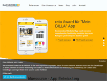 Tablet Screenshot of bluesource.at